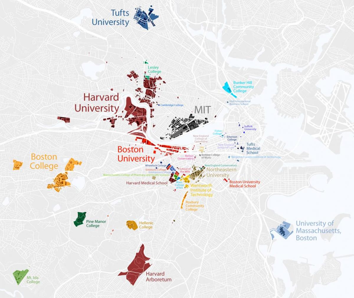 peta dari Boston university