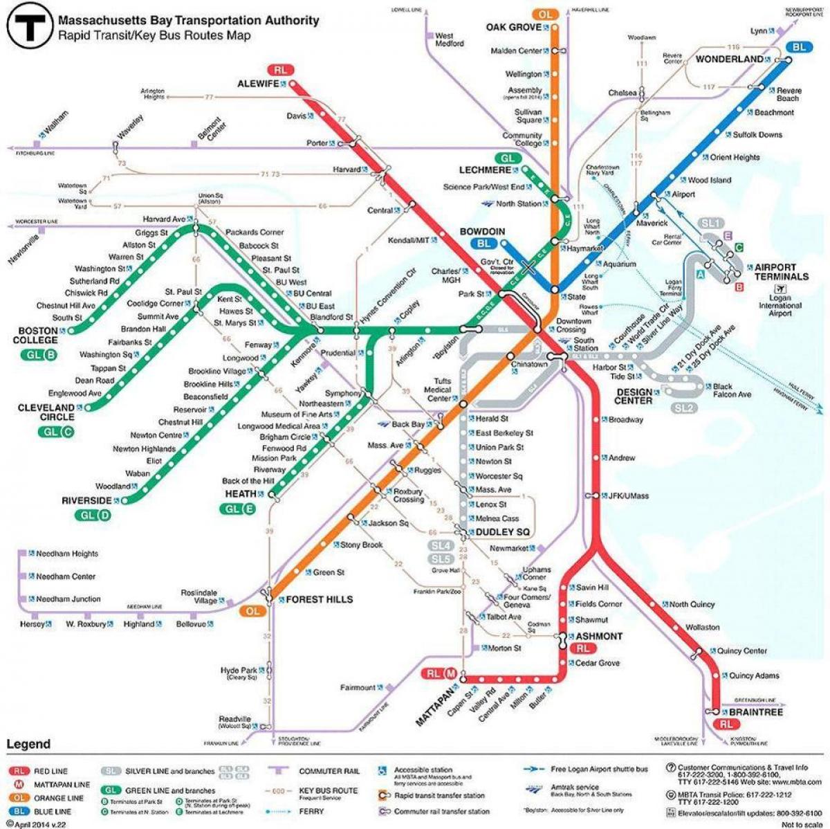 peta dari MBTA