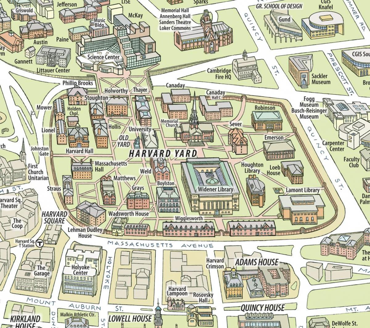 peta dari Harvard university