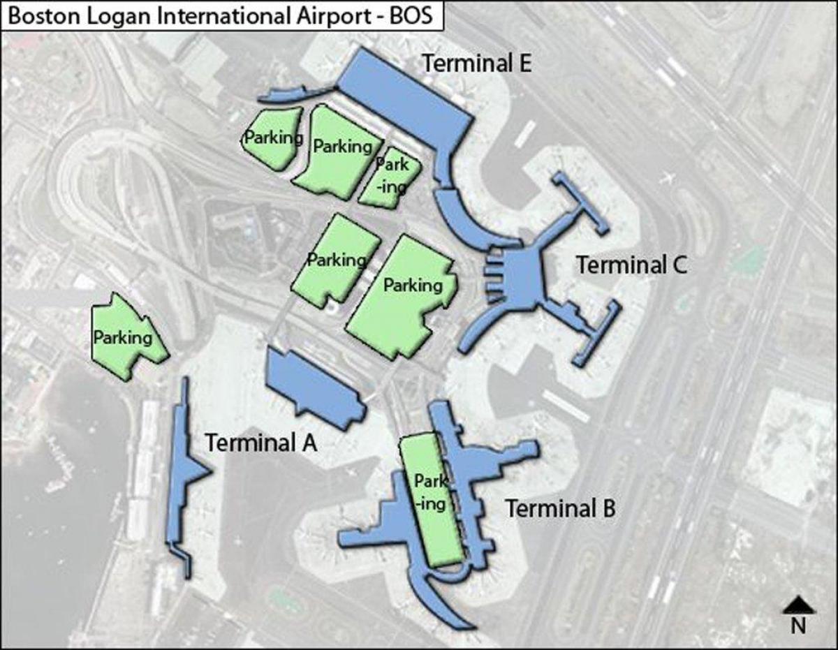 peta dari Logan airport terminal c