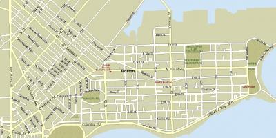 Peta dari Boston massa